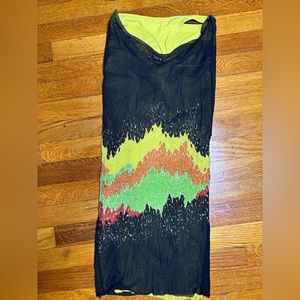 Jean Paul Gaultier vintage 90s skirt and g string rare no tags read description